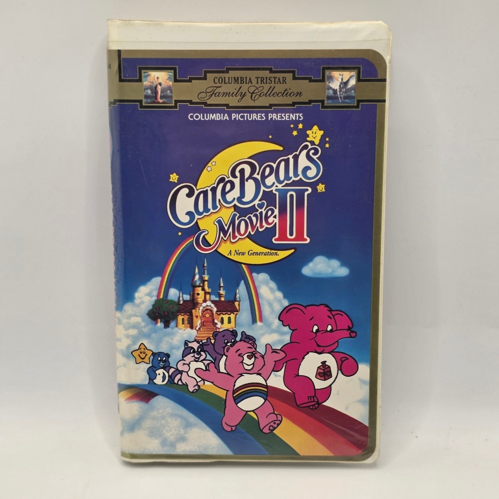 Columbia Care Bears Movie II A New Generation VHS Clamshell 1986 Retro Animated